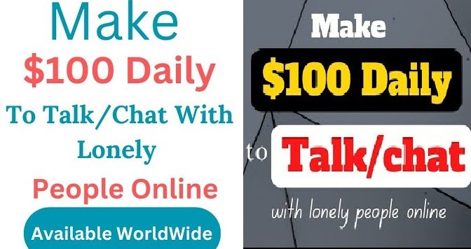How much money can you earn? By talking to lonely people online from home you will Earn money